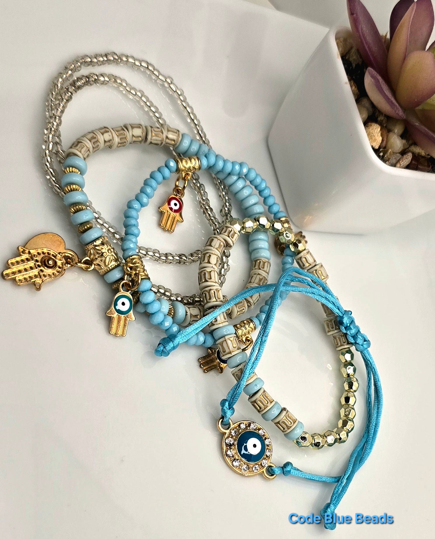 Good Vibes and protection (Light Blue)