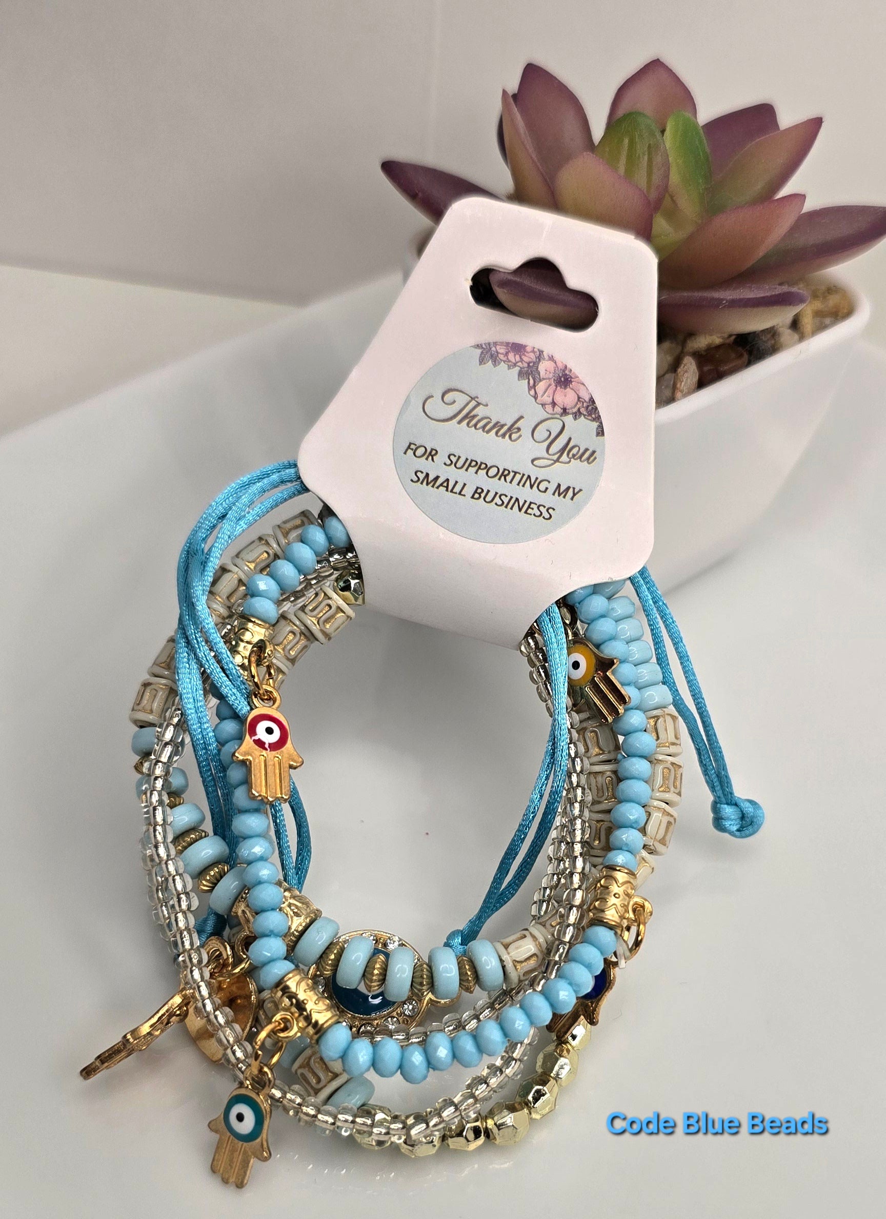 Good Vibes and protection (Light Blue)