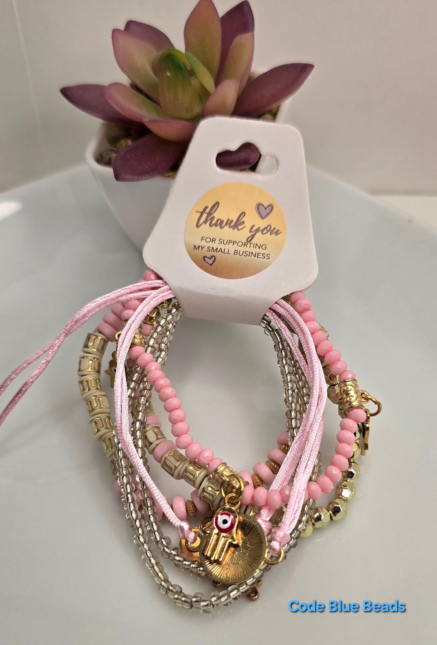 Good vibes and Protection (Light Pink)