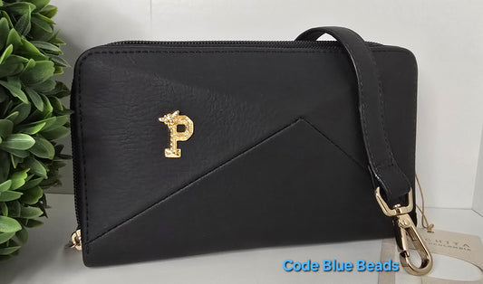 Parchita Bee Black Wallet