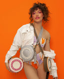 Parchita Disco Roller Taupe Crossbody
